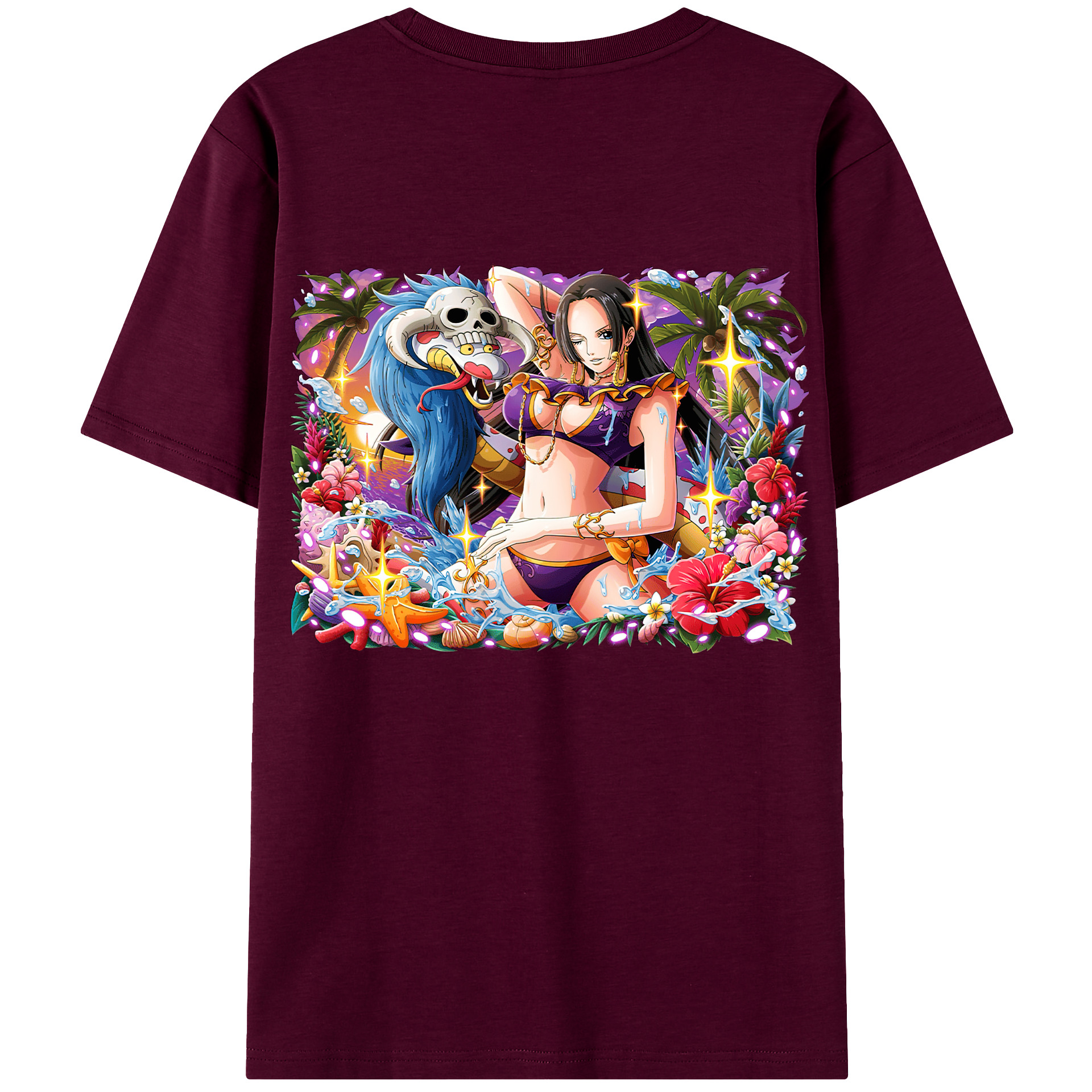 ワンピース ボア・ハンコック ONE PIECE Boa·Hancock レディース半袖Tシャツ(バックプリント)